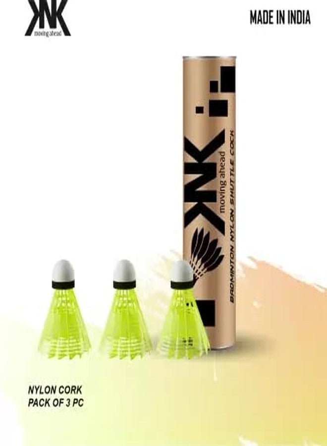 KNK 2 Aluminium Badminton with 3 Nylon Shuttle with Rackets Bag Badminton Kit (Multicolor) - Image 5