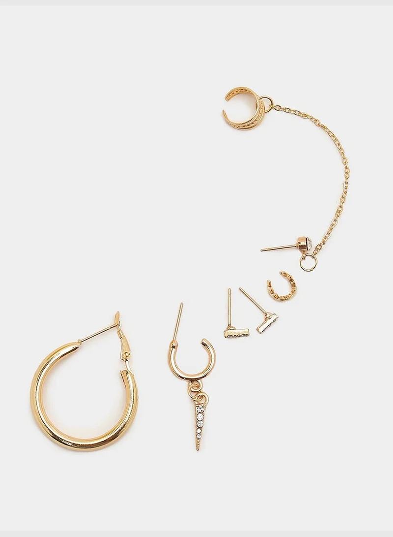 Styli Set of 6 - Embellished Earrings and Ear Cuffs