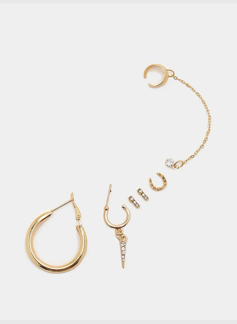 Styli Set of 6 - Embellished Earrings and Ear Cuffs