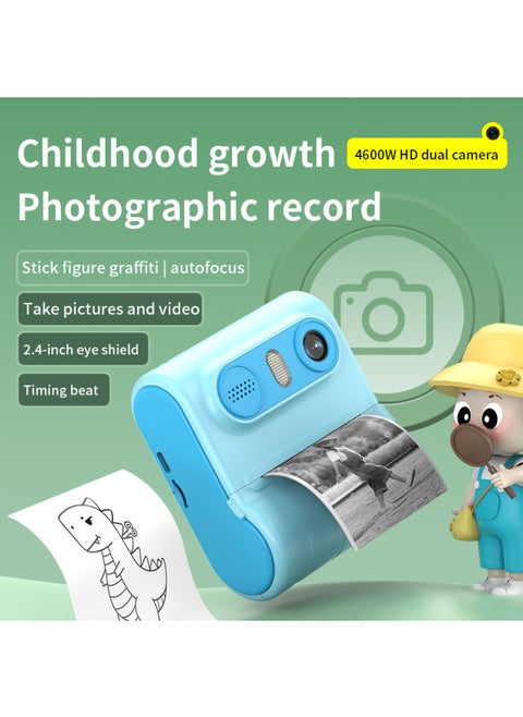LK-001 Children's Fillet Print Digital Camera HD SLR Dual Lens Camera Shooting Camera-Color:Pink