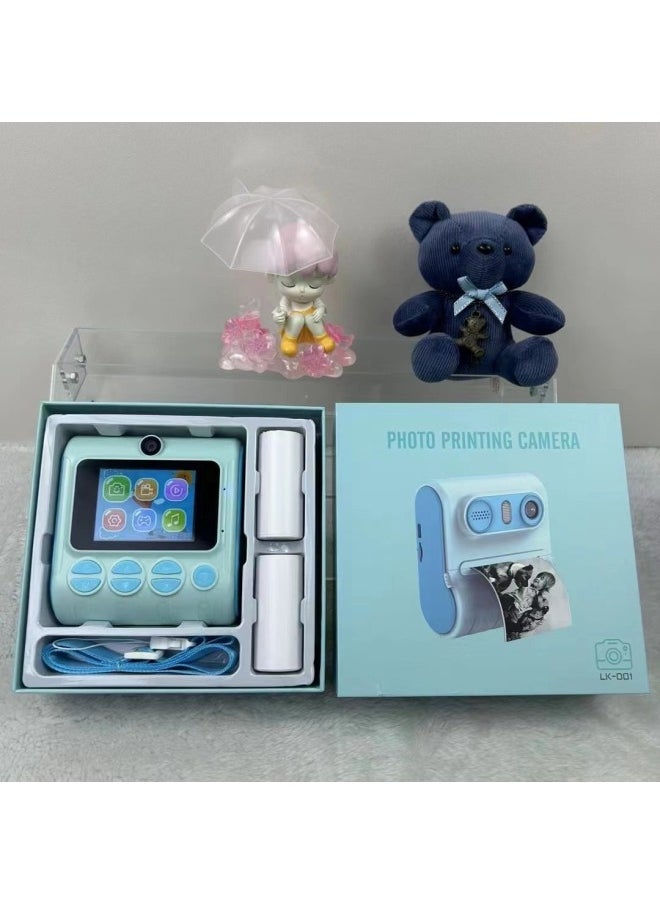 LK-001 Children's Fillet Print Digital Camera HD SLR Dual Lens Camera Shooting Camera-Color:Pink  - Image 3