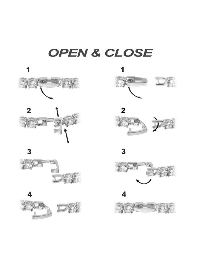 PAVOI 14K Gold Plated 3Mm Cubic Zirconia Classic Tennis Bracelet | Gold Bracelets For Women | Size 6.5-7.5 Inch - Image 3