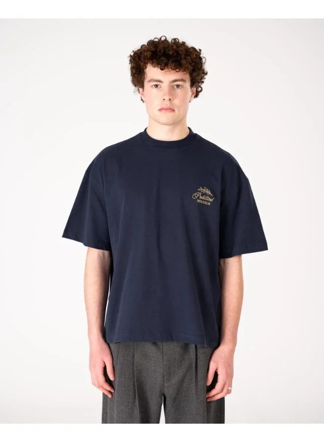 Prohibited Deep Blue PB Leaf Tee  | Best Price UAE
