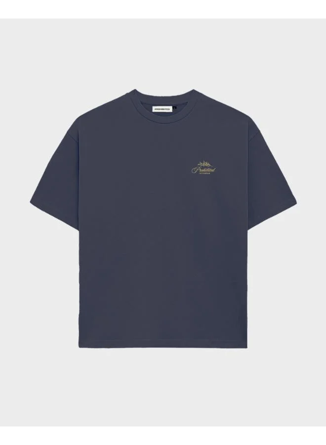 Prohibited Deep Blue PB Leaf Tee  | Best Price UAE