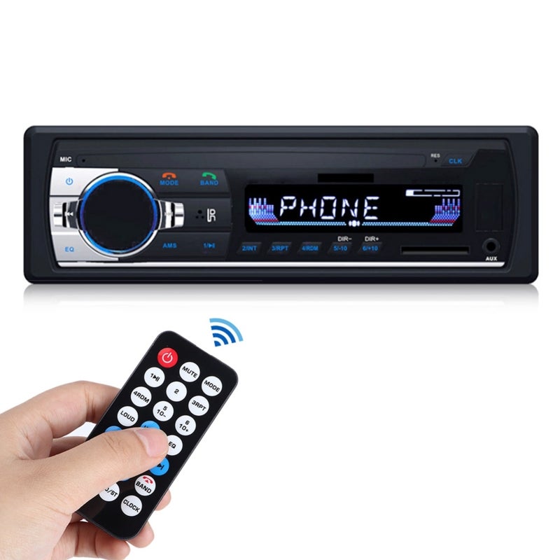مشغل MP3 للسيارة بتقنية البلوتوث مع مكالمات حرة اليدين وراديو FM ومخرج صوت RCA - شحن USB عالي السرعة لسلامة القيادة - Image 4