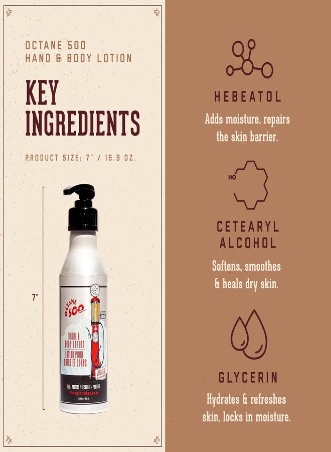 18.21 Man Made Octane 500 Sweet Tobacco Hand & Body Lotion, 16 fl. oz. - Image 3