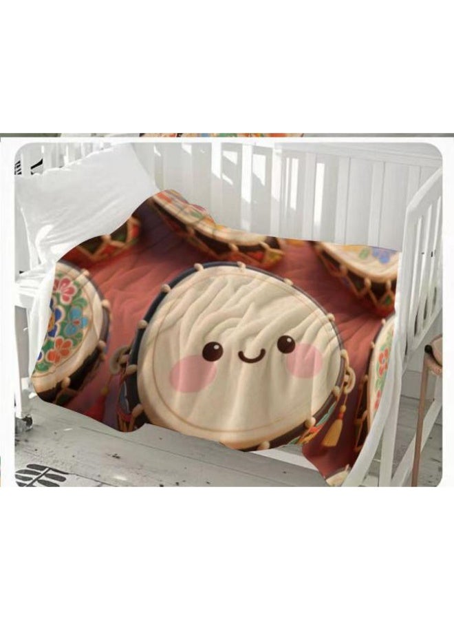 عام بطانية رقيقة من الفانيلا الكرتونية للأطفال والرضع (دافئة ومريحة، ومناسبة للنوم والألعاب) 70 سم * 100 سم - Image 2