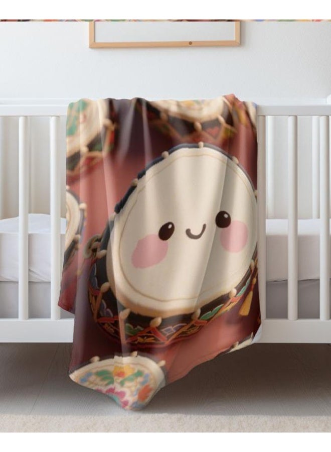 عام بطانية رقيقة من الفانيلا الكرتونية للأطفال والرضع (دافئة ومريحة، ومناسبة للنوم والألعاب) 70 سم * 100 سم - Image 1