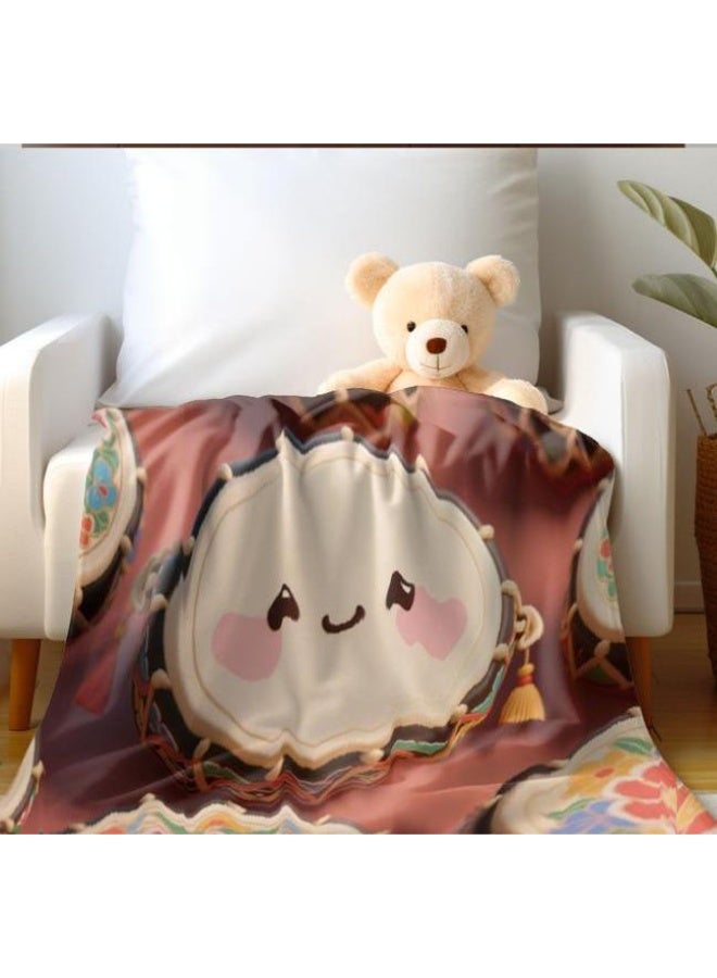 عام بطانية رقيقة من الفانيلا الكرتونية للأطفال والرضع (دافئة ومريحة، ومناسبة للنوم والألعاب) 70 سم * 100 سم - Image 4