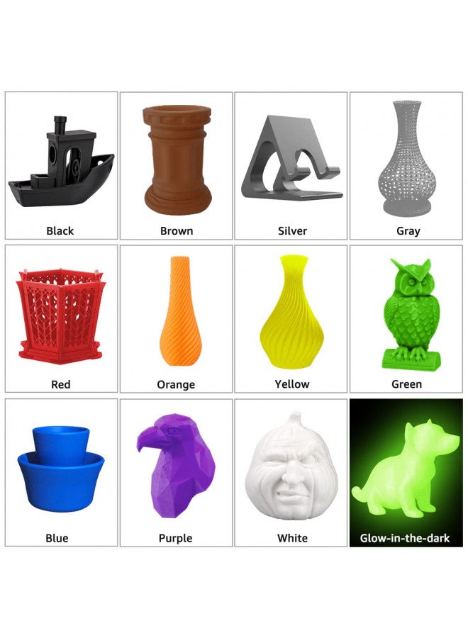 dikale PLA Pro 3D Printer Filament Packs 1.75mm, dikale 12 Packs Assorted Colors, Neatly Wound 500g(1.1lbs) per Spool Refills PLA+, in Total 6KG Bundles, Fit for FDM Ender 3 3D Printer etc - Image 3