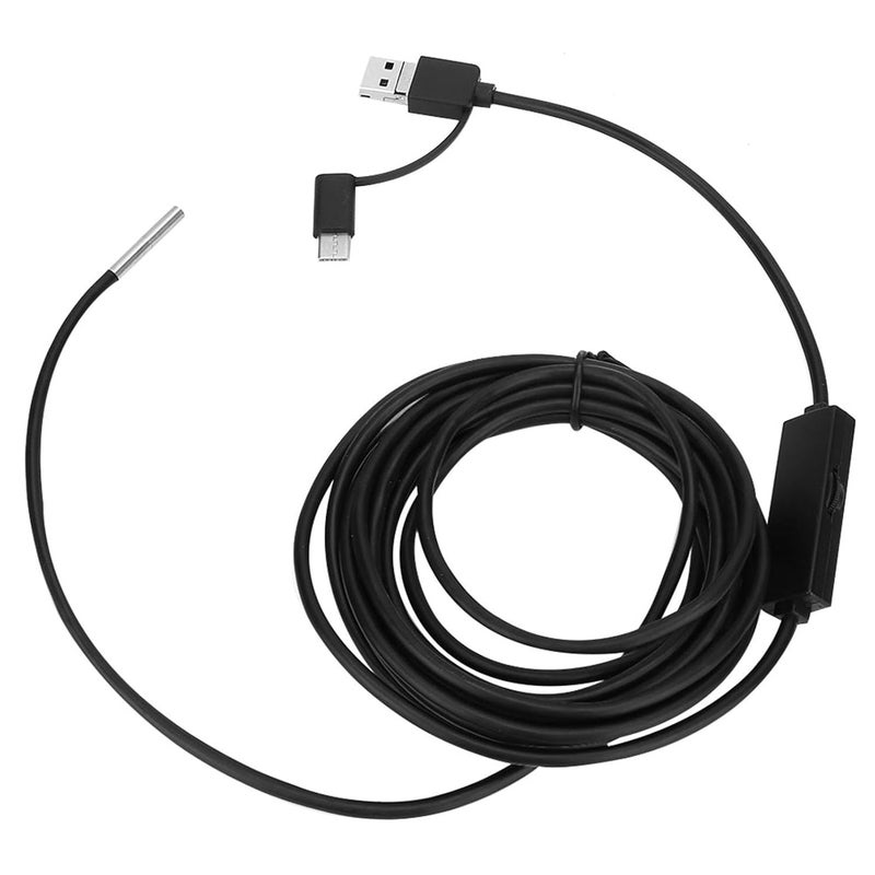 3.9mm High Definition Endoscope with Adjustable LED Lights for TypeC Mobile Phone, Portable Industrial Endoscope for Water Sink Pipe Inspection (5 Meters Soft Cord) - Image 3