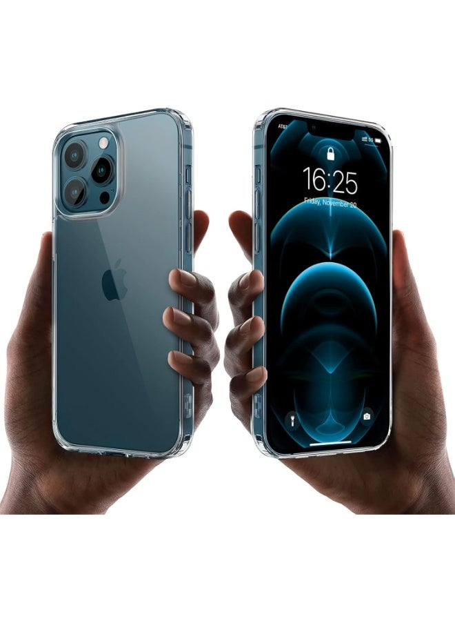جراب لموبايل ايفون 12 برو ماكس (iPhone 12 Pro Max) حماية كاملة للهاتف و لعدسة الكاميرا خفيف الوزن بلمسة نهائية كرستالي من البولي بروبيلين - شفاف رفيع للغاية 0.35 ملم - Image 5