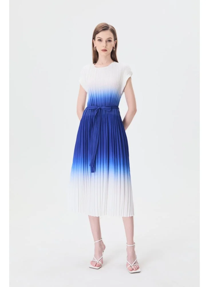 Tenda Ombre pleated dress