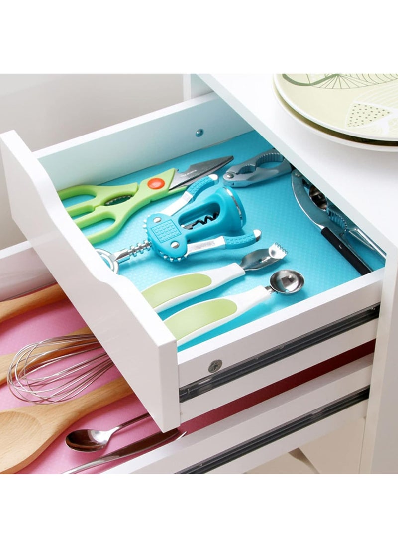 MODERN HOME - 4 Pieces Refrigerator Liners for Shelves, Washable Refrigerator Mats, Kitchen Cover Pads for Shelves, Cupboard, Freezer, Table Mat And Cabinet - Image 1