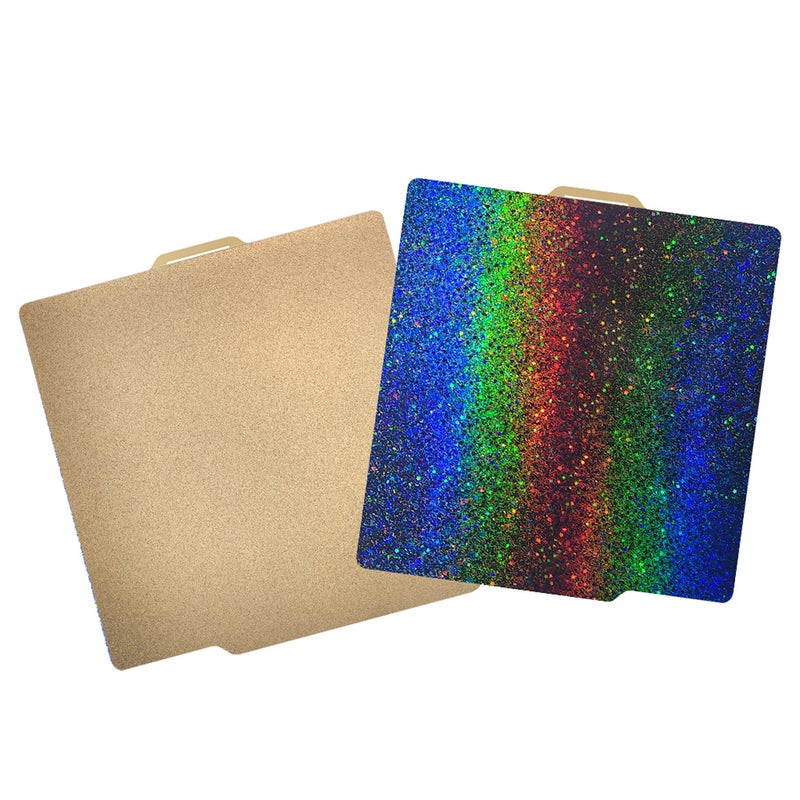 PEI+PEY Build Plate Sheet 257x257mm Spring Steel Plate Double-Sided Textured with Starry Sky Pattern Flexible Hotbed Sticker Removable Build Surface Platform Mat Compatible with Bambu Lab - Image 1