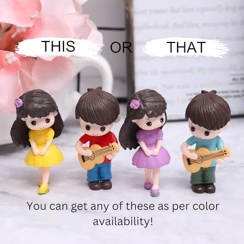 ascension Miniature Set Valentine Gift for Girlfriend Boyfriend Husband Wife Girls Boys Decorative Cute Romantic Couple Miniature Showpiece Statue Valentines Gift Items - Image 4