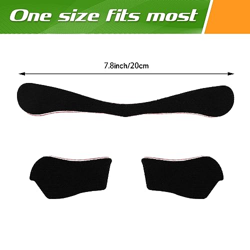 Liliful Basketball Face Mask Pads Guard Nose Pad for Broken Nose Football Shield Face Mask Replacement Padding Black Liner Pad Sports Protection Impact Ball Softball Football Youth Adults Men Women - Image 3
