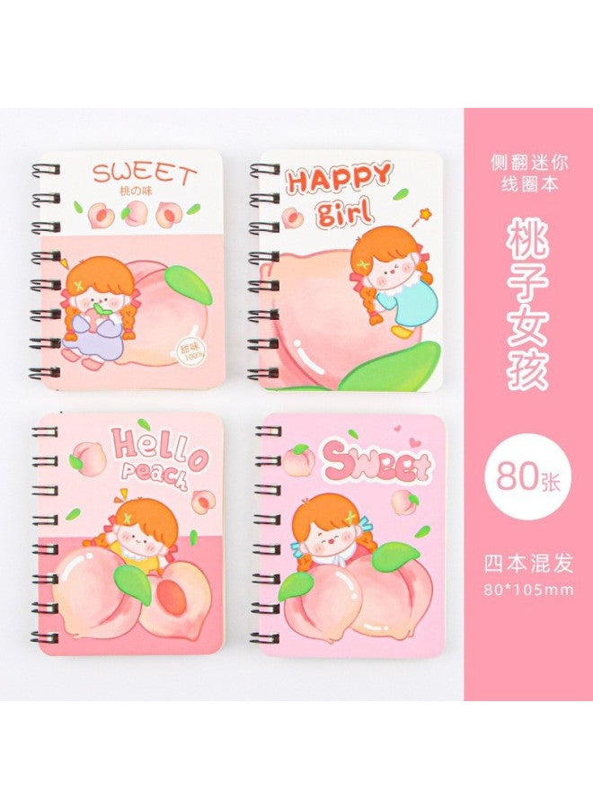 HELPS Creative Cute Side Turn Coil Book Student Cartoon A7 Word Hand Account Small Notebook Mini Pocket Notebook - Image 1
