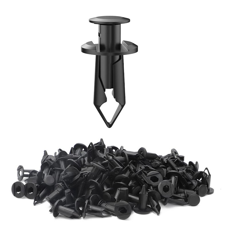 Alpha Rider 100pcs 8mm Fender ATV Push Retainer Clips Fastener for Honda Suzuki Kawasaki Polaris Sportsman Rangers RZR Replace 7661855 - Image 1
