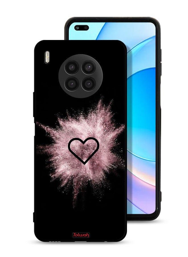 Tolwak Honor 50 Lite Protective Case Cover Heart On Glitters - Image 1