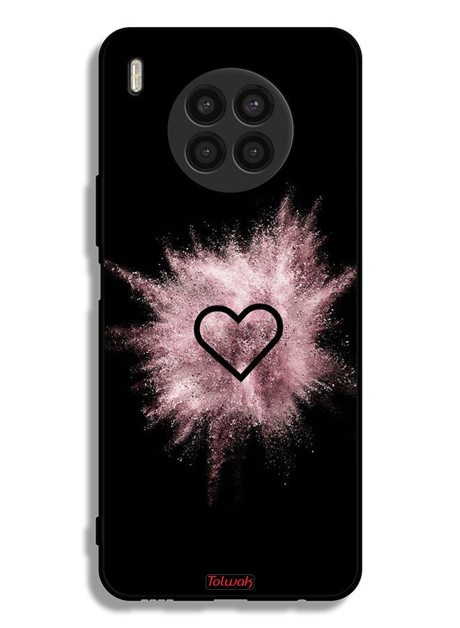 Tolwak Honor 50 Lite Protective Case Cover Heart On Glitters - Image 2