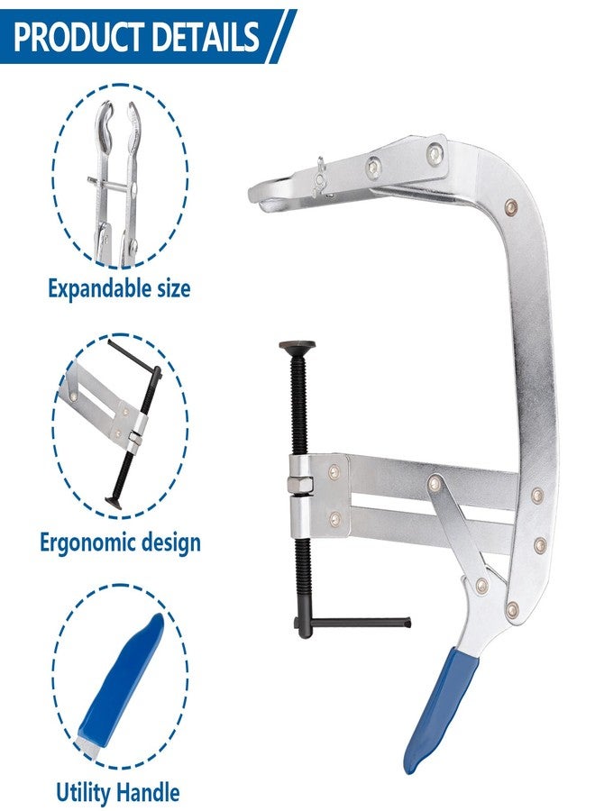 Ojtrtdr 8inch Valve Spring Compressor, Valve Spring Compressor Tools, Valve Compressor Tool, Multi-Function Spring Pulling and Dismantling Tool, Suitable for Most Cars - Image 3