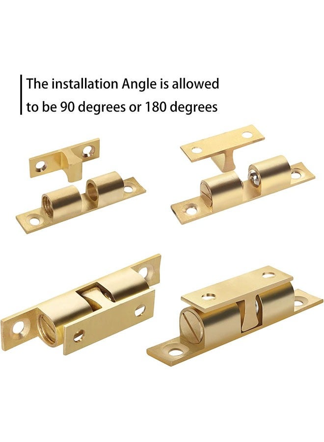 Bukela Closet Ball Pull Locks, Solid Brass Adjustable Double Ball Tension Roller Latches, Hardware Accessories for Cabinets, Cabinets, Closets, Drawers, Wardrobe Doors (10 Pcs) - Image 5