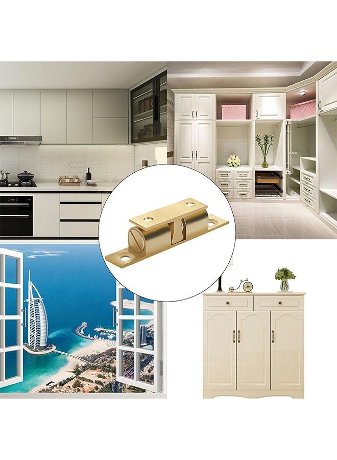 Bukela Closet Ball Pull Locks, Solid Brass Adjustable Double Ball Tension Roller Latches, Hardware Accessories for Cabinets, Cabinets, Closets, Drawers, Wardrobe Doors (10 Pcs) - Image 3