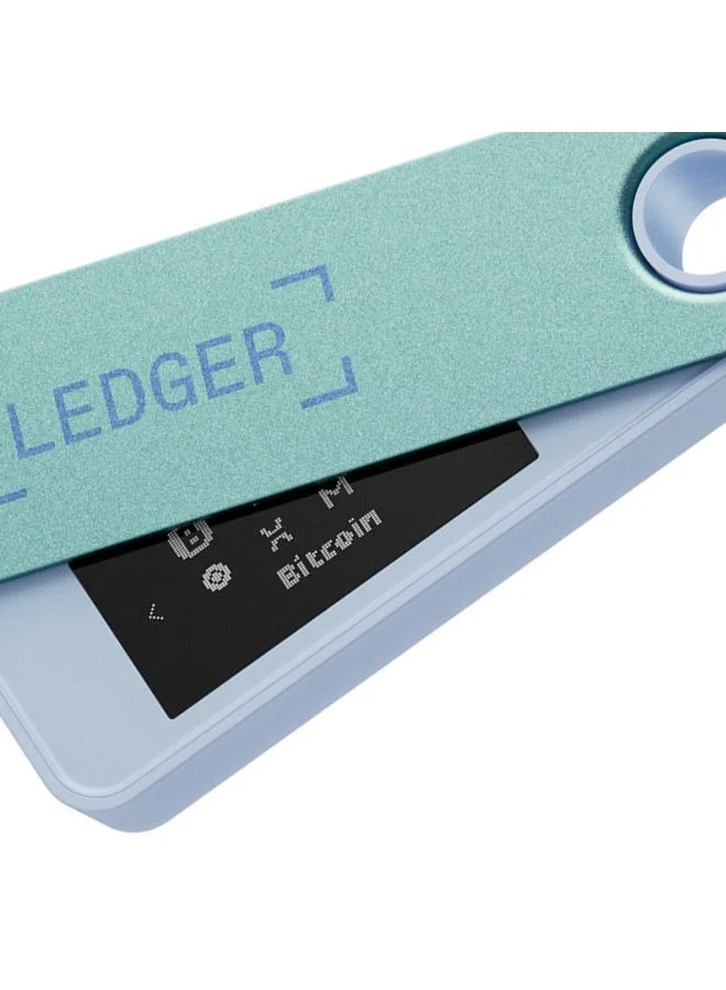 Ledger Nano S Plus Hardware Wallet | Safest Crypto & NFT Cold Storage, OLED Screen, Type-C Connectivity, 5000+ Coins Supported, for Android, MacOS & Windows - Pastel Green