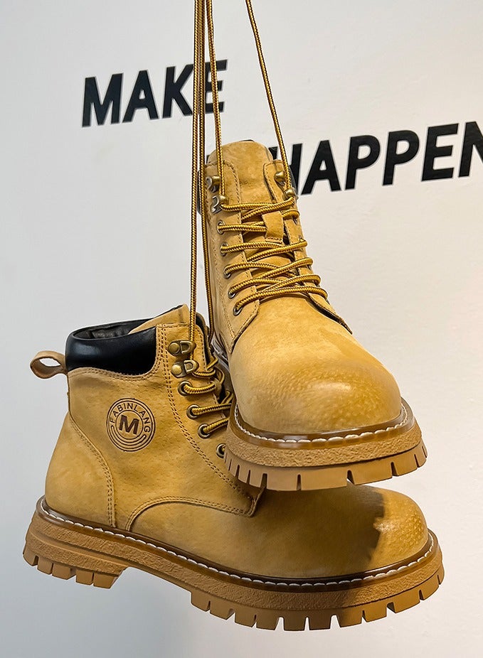 Warrior Fashionable Thick Soled Short Boots  - Image 2