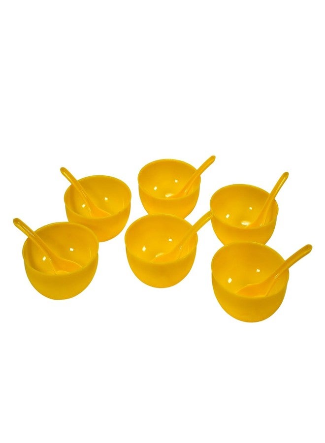 VIRTUEV Soup Bowl Spoon Set Plastic for Kitchen & Home Use - Image 1
