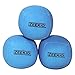 Zeekio Lunar Juggling Balls Set of 3 Professional UV Reactive 6Panel Balls Synthetic Leather Millet Filled 110g Each Solid Blue - Image 3