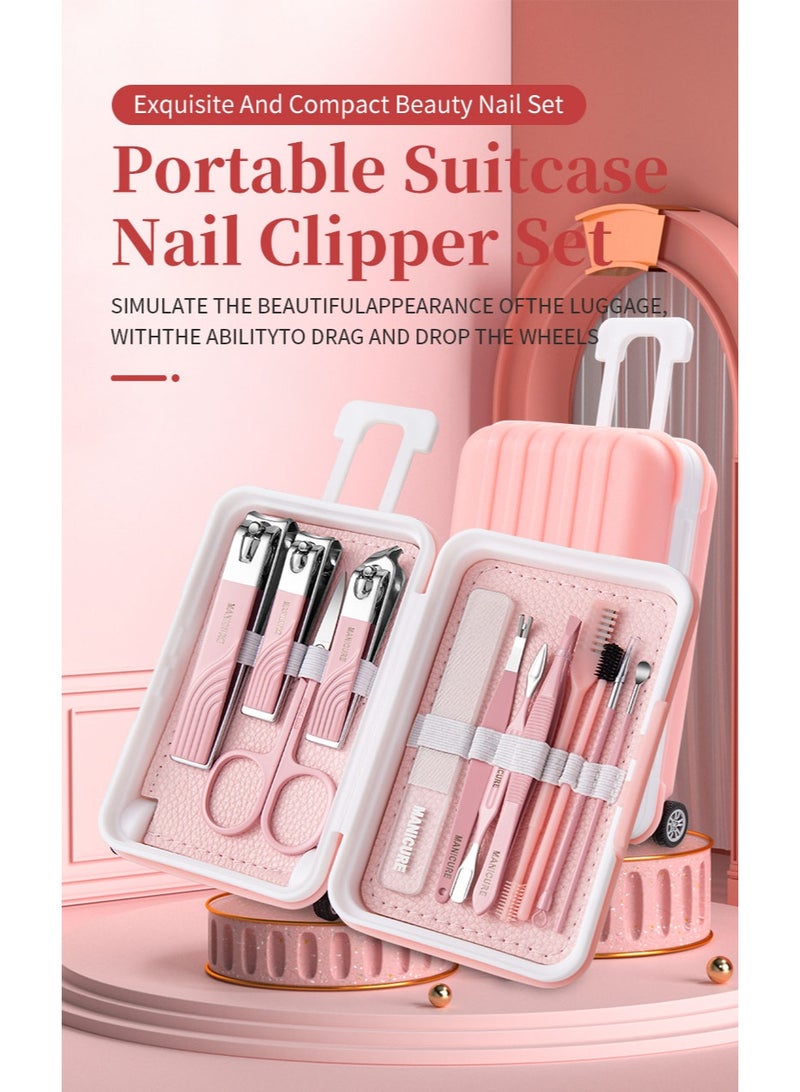 Twisoo 12-in-1 Stainless Steel Manicure Set – Portable Nail Clippers & Beauty Tools Kit with Plastic Case, Perfect for Home, Salon, Travel, Personal Care & Gift for Men & Women - Image 2