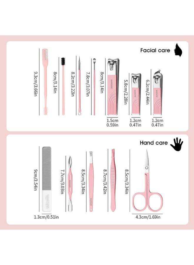 Twisoo 12-in-1 Stainless Steel Manicure Set – Portable Nail Clippers & Beauty Tools Kit with Plastic Case, Perfect for Home, Salon, Travel, Personal Care & Gift for Men & Women - Image 4