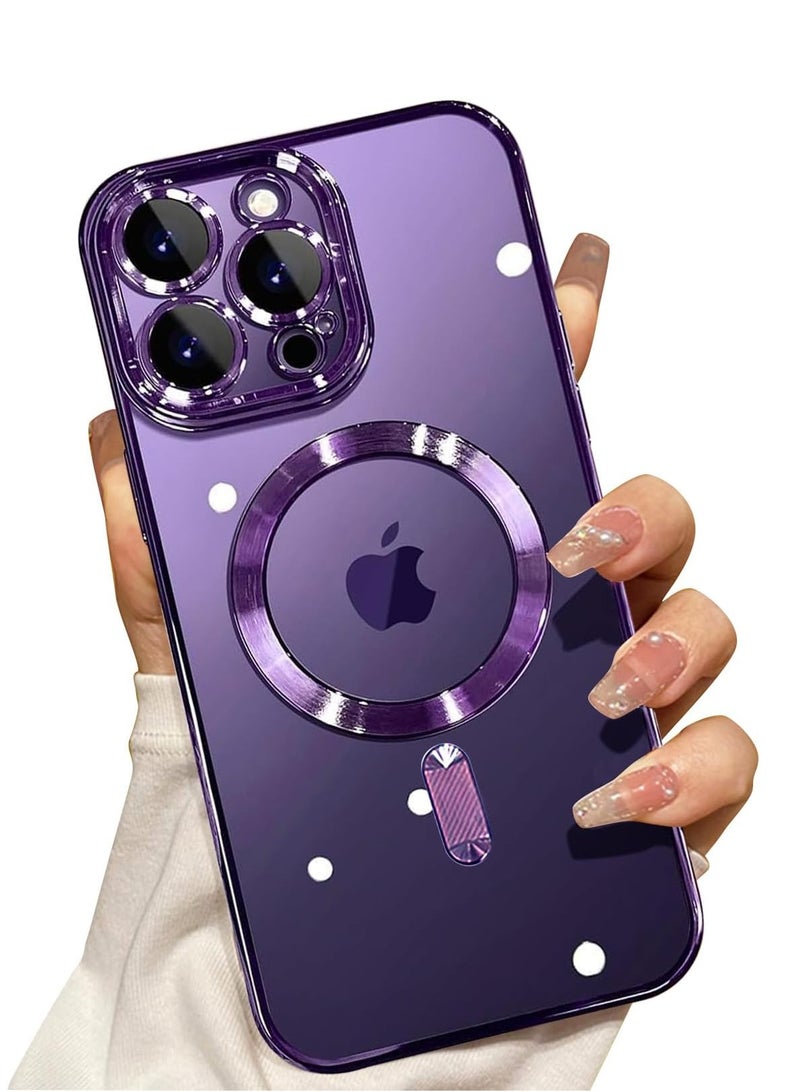 BORTONY iPhone 12 Pro Max Case Cover Magnetic Support Wireless Charging Full-Body Protective Cover with Camera Lens Protection Cover For iPhone 12 Pro Max - Image 1