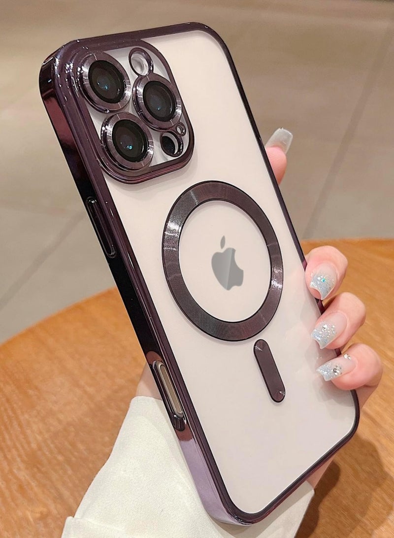 BORTONY iPhone 12 Pro Max Case Cover Magnetic Support Wireless Charging Full-Body Protective Cover with Camera Lens Protection Cover For iPhone 12 Pro Max - Image 4