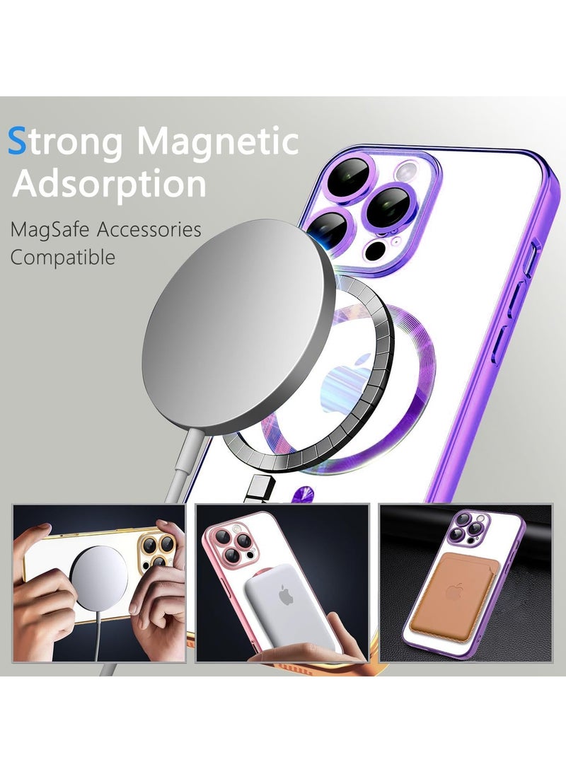BORTONY iPhone 12 Pro Max Case Cover Magnetic Support Wireless Charging Full-Body Protective Cover with Camera Lens Protection Cover For iPhone 12 Pro Max - Image 5