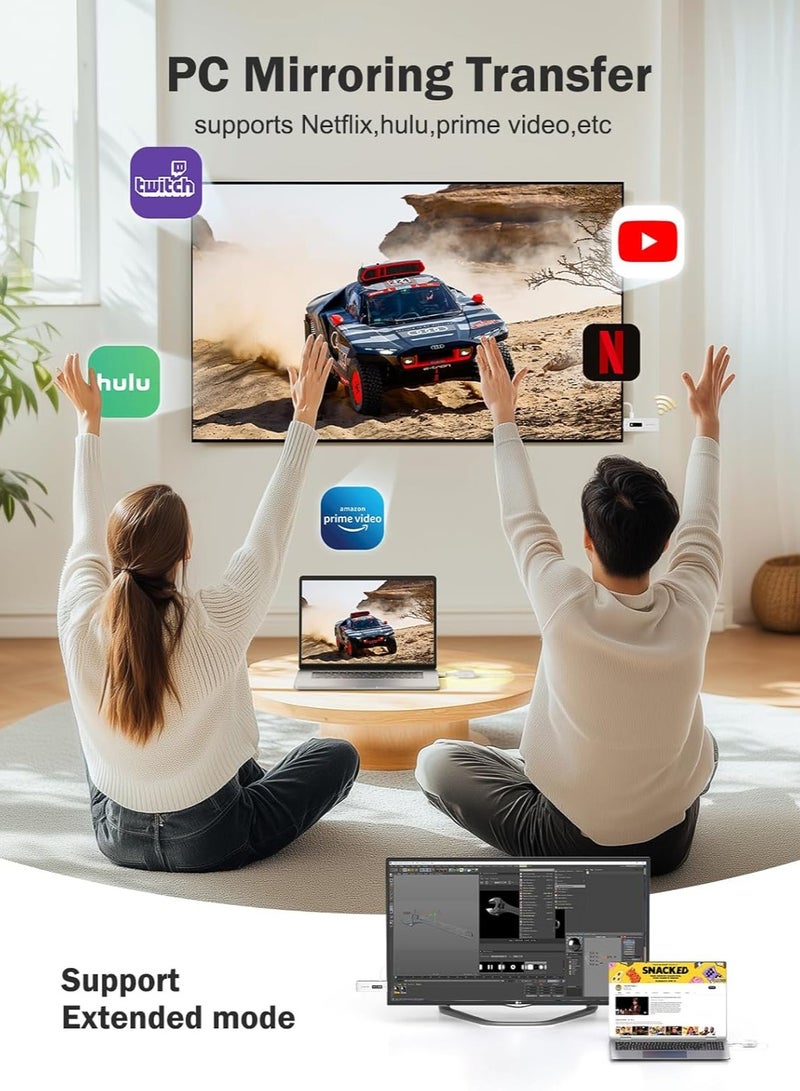 Lemorele Wireless HDMI Transmitter and Receiver Kit, Portable Wireless HDMI Extender,2.4/5G 164ft Range 1080P Full HD,for Streaming Video&Audio to HD TV/Projector/Monitor from Laptop/Camera/TV-Boxs(HDMI Kit) - Image 2