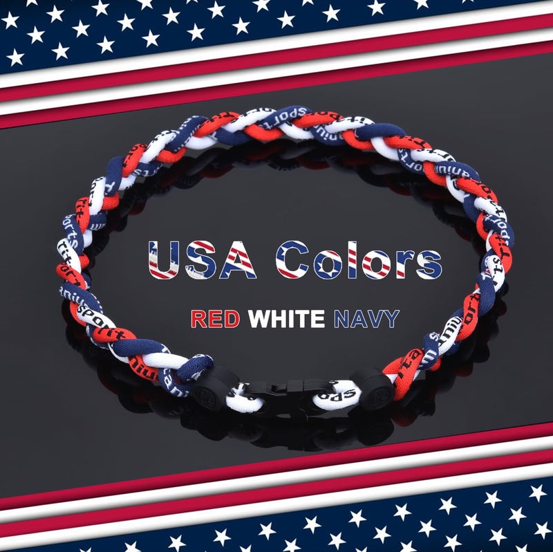 JEANUE 12Pack Baseball Necklaces for Boys, 18inches Braided Rope Tornado Titanium Sports Necklaces, Ideal for Baseball Team Gifts, Party Favors, Baseball Accessories Dripï¼ŒMulti-Color - Image 2