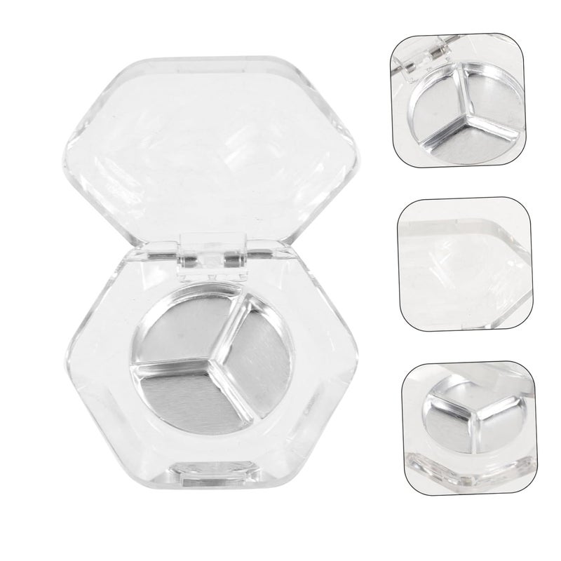 SMASOLO 8Pcs Hexagon Eyeshadow Pans Refillable Empty Blusher Cases for Cosmetics Storage Portable Makeup Containers for Eyeshadow Blush Highlighters and More - Image 2