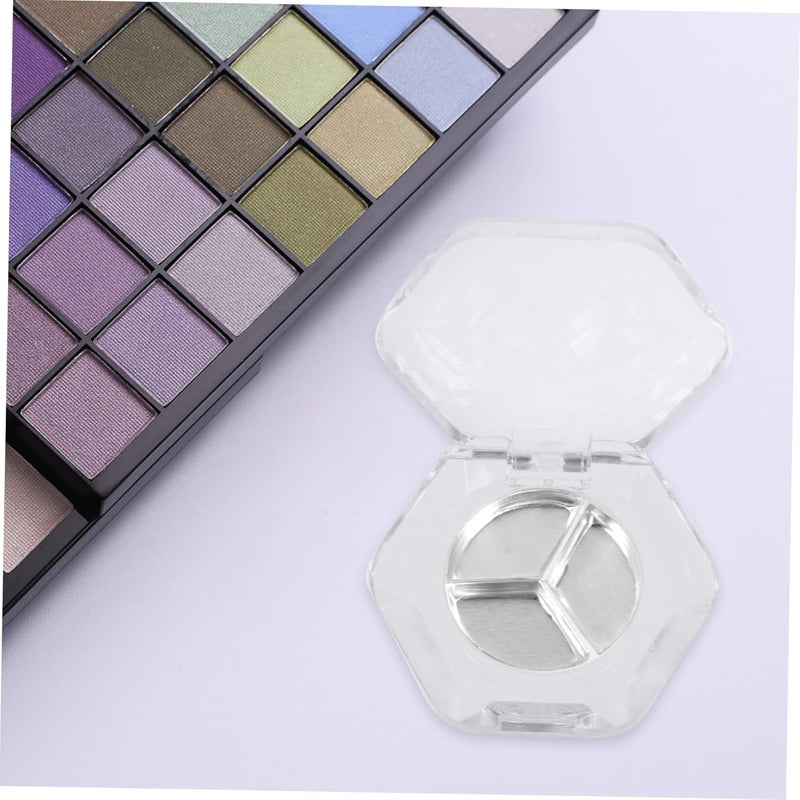 SMASOLO 8Pcs Hexagon Eyeshadow Pans Refillable Empty Blusher Cases for Cosmetics Storage Portable Makeup Containers for Eyeshadow Blush Highlighters and More - Image 5