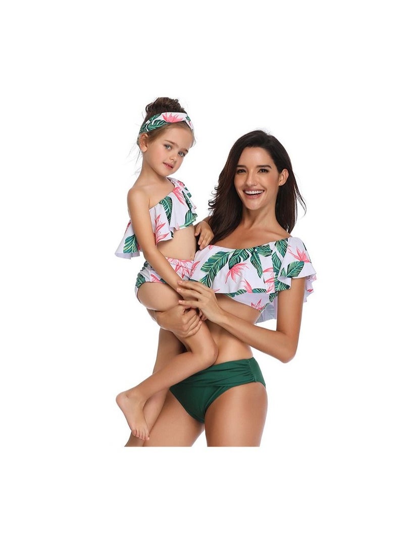 Loquat Parent-Child Comfortable And Breathable Bikini Swimsuit - Image 1