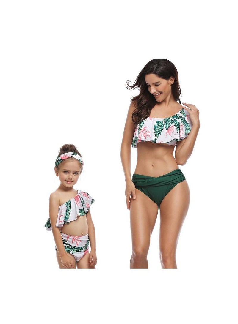 Loquat Parent-Child Comfortable And Breathable Bikini Swimsuit - Image 2
