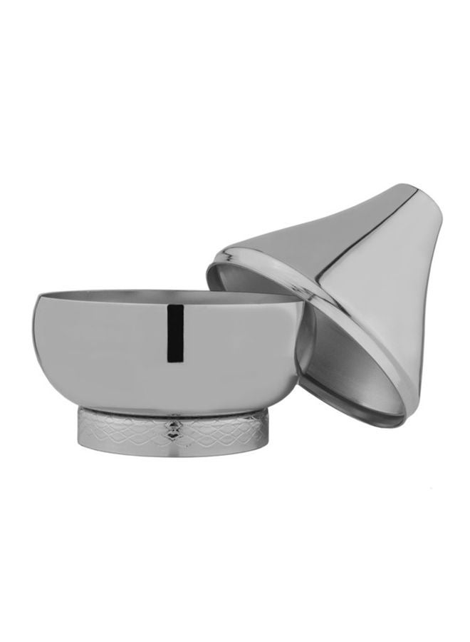 السيف  صينية تقديم جوانا بغطاء كبير كروم - Image 2