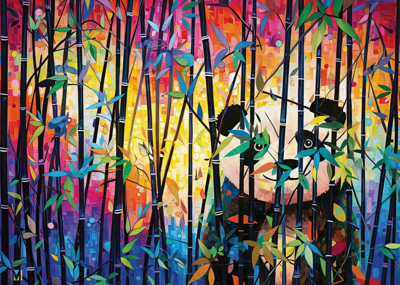 Wonder Forge Peekaboo Panda 1000 Piece Jigsaw Puzzle For Adults | Unique  Perfectly-Fitting Pieces | Fun  Vibrant Imagery |   Exclusive - Image 1