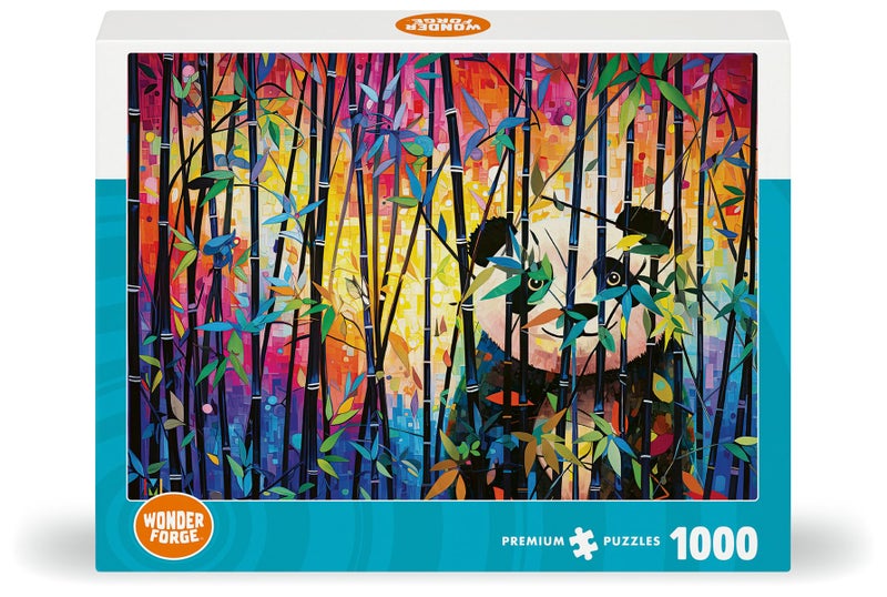 Wonder Forge Peekaboo Panda 1000 Piece Jigsaw Puzzle For Adults | Unique  Perfectly-Fitting Pieces | Fun  Vibrant Imagery |   Exclusive - Image 2
