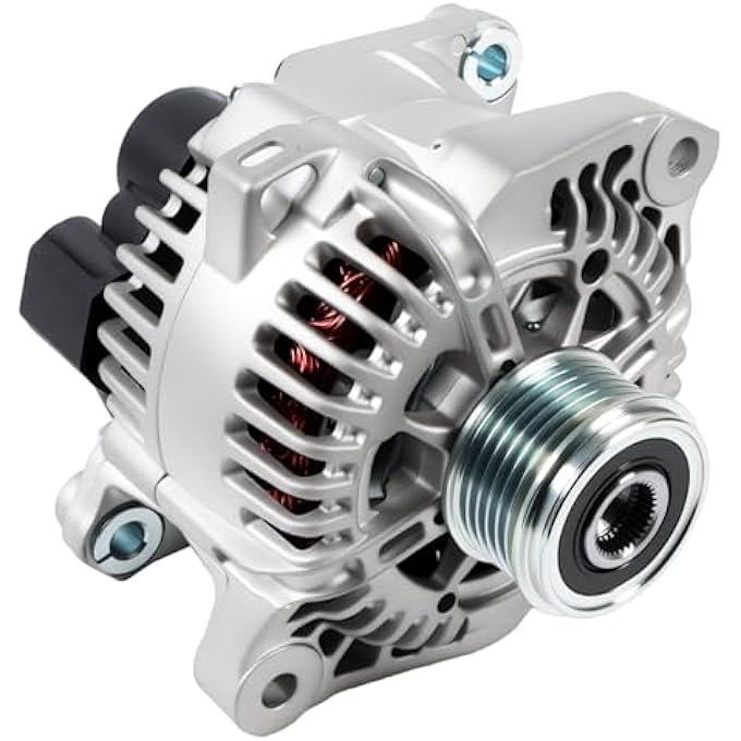 Autodevil 11493 New Alternator for Santa Fe 2.4L 2010-2012, for Sonata 2.0L 2011-2014, for Optima 2.0L 2012-2013, for Sorento 2.4L 2011-2012, Automotive Replacement Alternators 12V 110A - Image 1