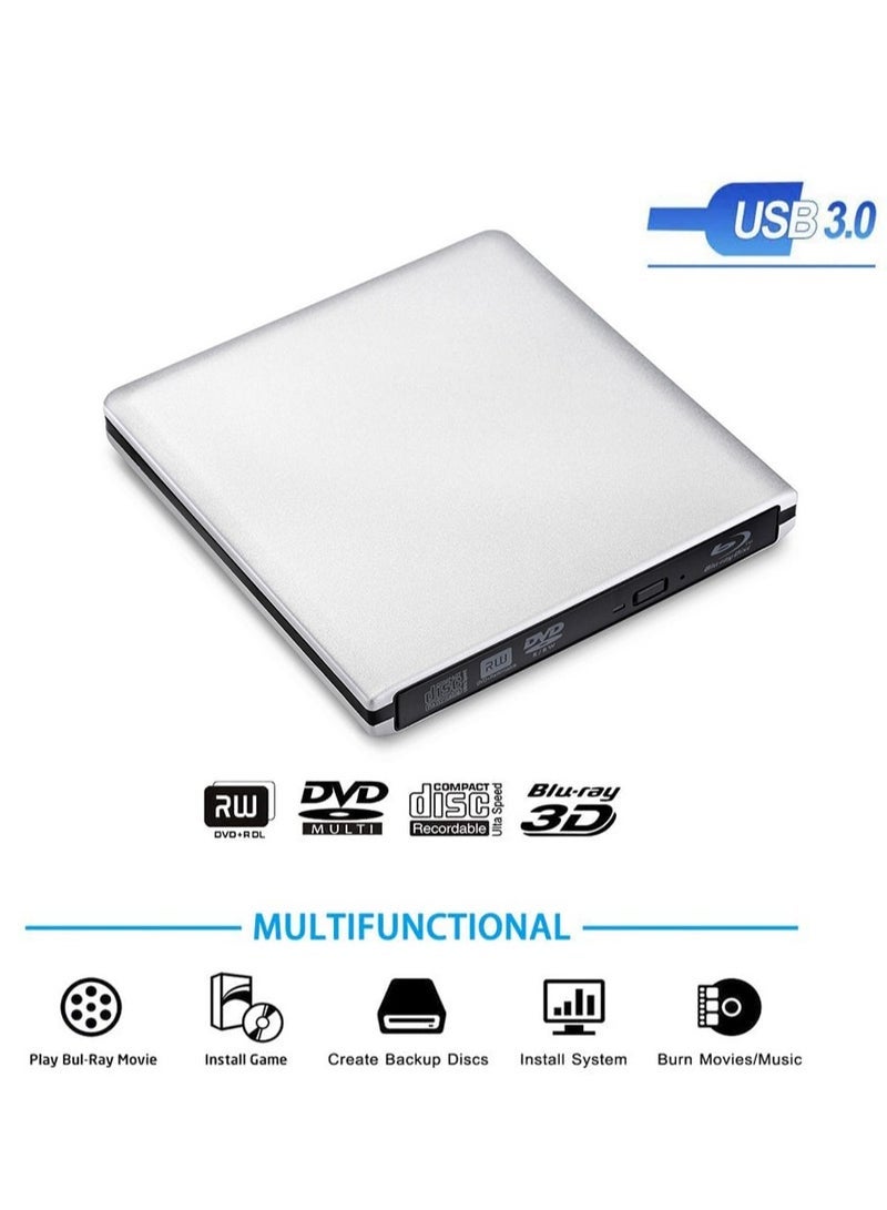 External USB3.0 Optical DVD Drive BD-RE 3D Blu-Ray Reader for Windows/MAC OS (Blu-ray player) - Image 4