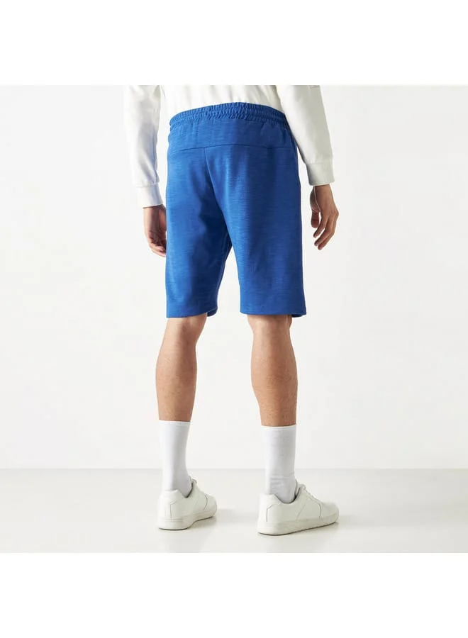 Kappa Kappa Logo Detail Shorts with Drawstring Closure and Pockets