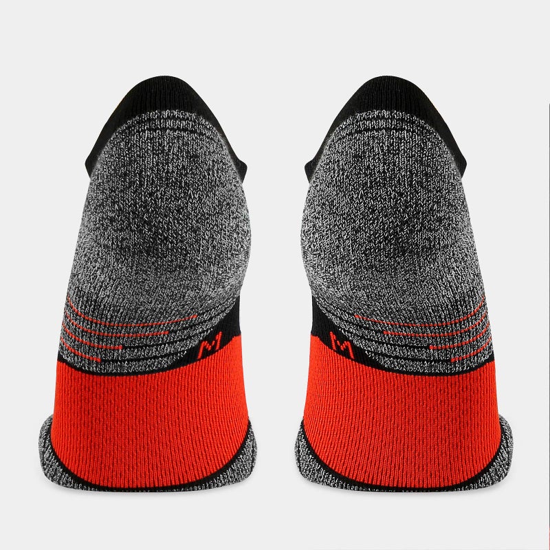 WANDER Men's Athletic Running Socks 7 Pairs Thick Cushion Ankle Socks for Men Sport Low Cut Socks 6-9/10-12 (7 Pairs Black Red, Shoe Size: 12-14) - Image 4